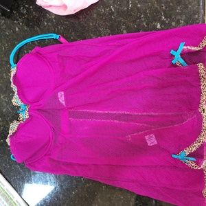 Intimate pink and blue babydoll